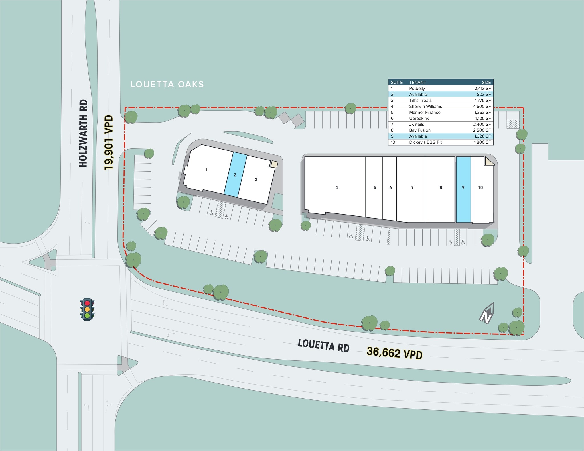 NEC Louetta Rd & Holzwarth, Spring, TX for lease Site Plan- Image 1 of 1