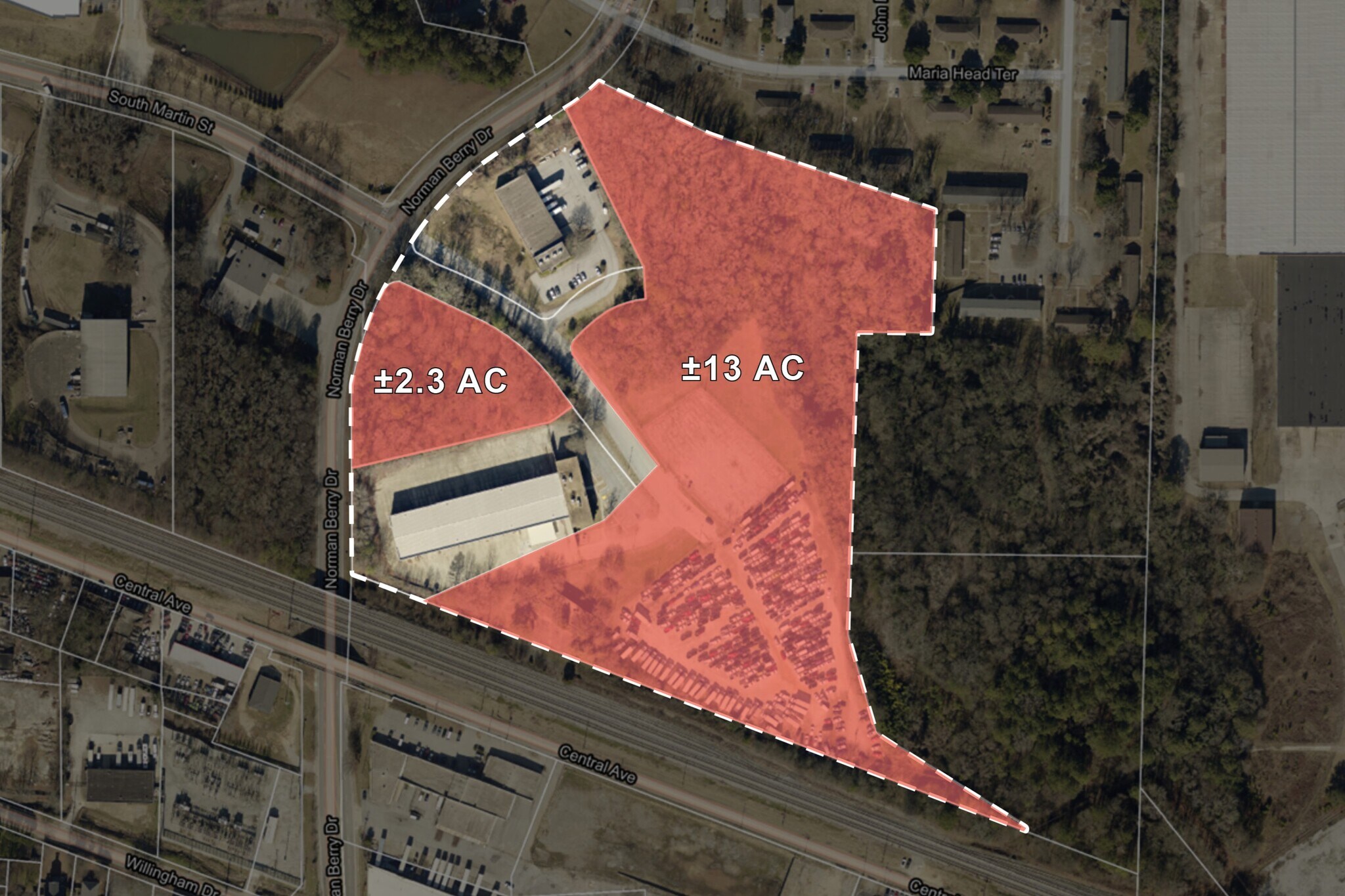 3261 S Martin St, East Point, GA for lease Aerial- Image 1 of 2