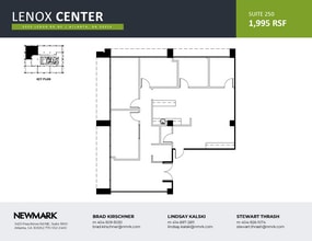 3355 Lenox Rd NE, Atlanta, GA à louer Plan d’étage- Image 1 de 1