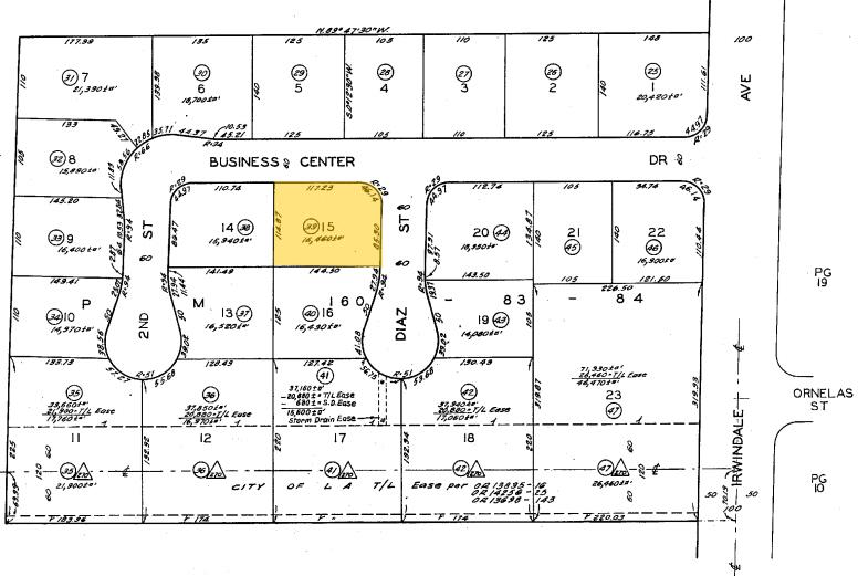 5463 Diaz St, Irwindale, CA à louer - Plan cadastral - Image 3 de 3