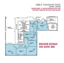 4580 E Thousand Oaks Blvd, Westlake Village, CA à louer Plan d’étage- Image 1 de 1