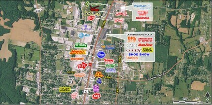 1505 N Locust Ave, Lawrenceburg, TN - Aerial  map view