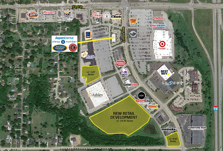 Elmore Ave, Davenport, IA for lease - Aerial - Image 1 of 1