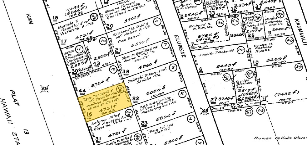 2146 Kamehameha Hwy, Honolulu, HI à louer - Plan cadastral - Image 3 de 3