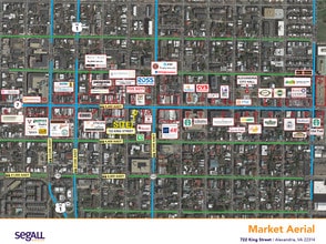 722 King St, Alexandria, VA - Aerial  map view