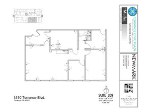 3400 Torrance Blvd, Torrance, CA à louer Plan d’étage- Image 1 de 1