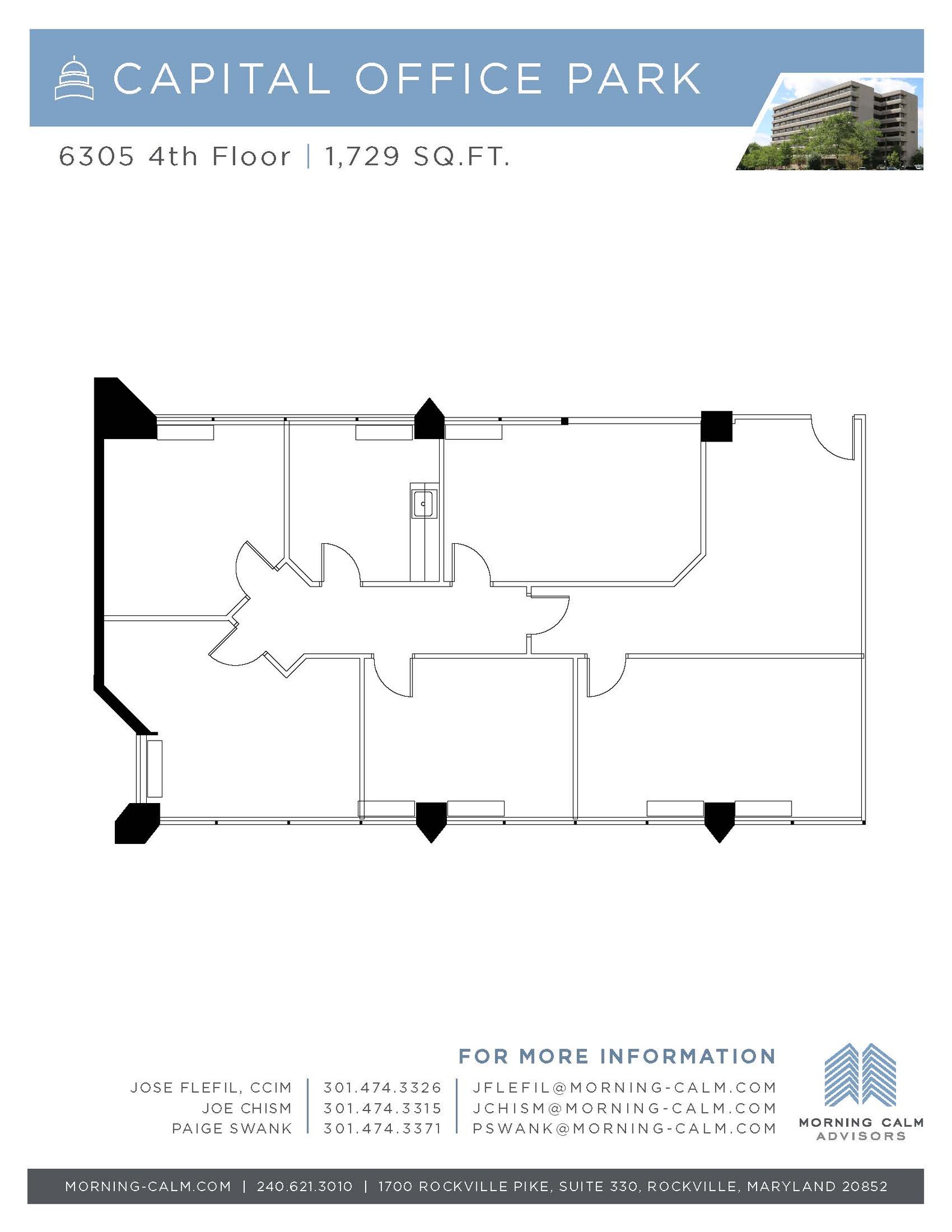 6305 Ivy Ln, Greenbelt, MD for lease Floor Plan- Image 1 of 1