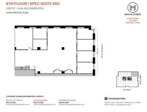 1850 M St NW, Washington, DC for lease Floor Plan- Image 2 of 2