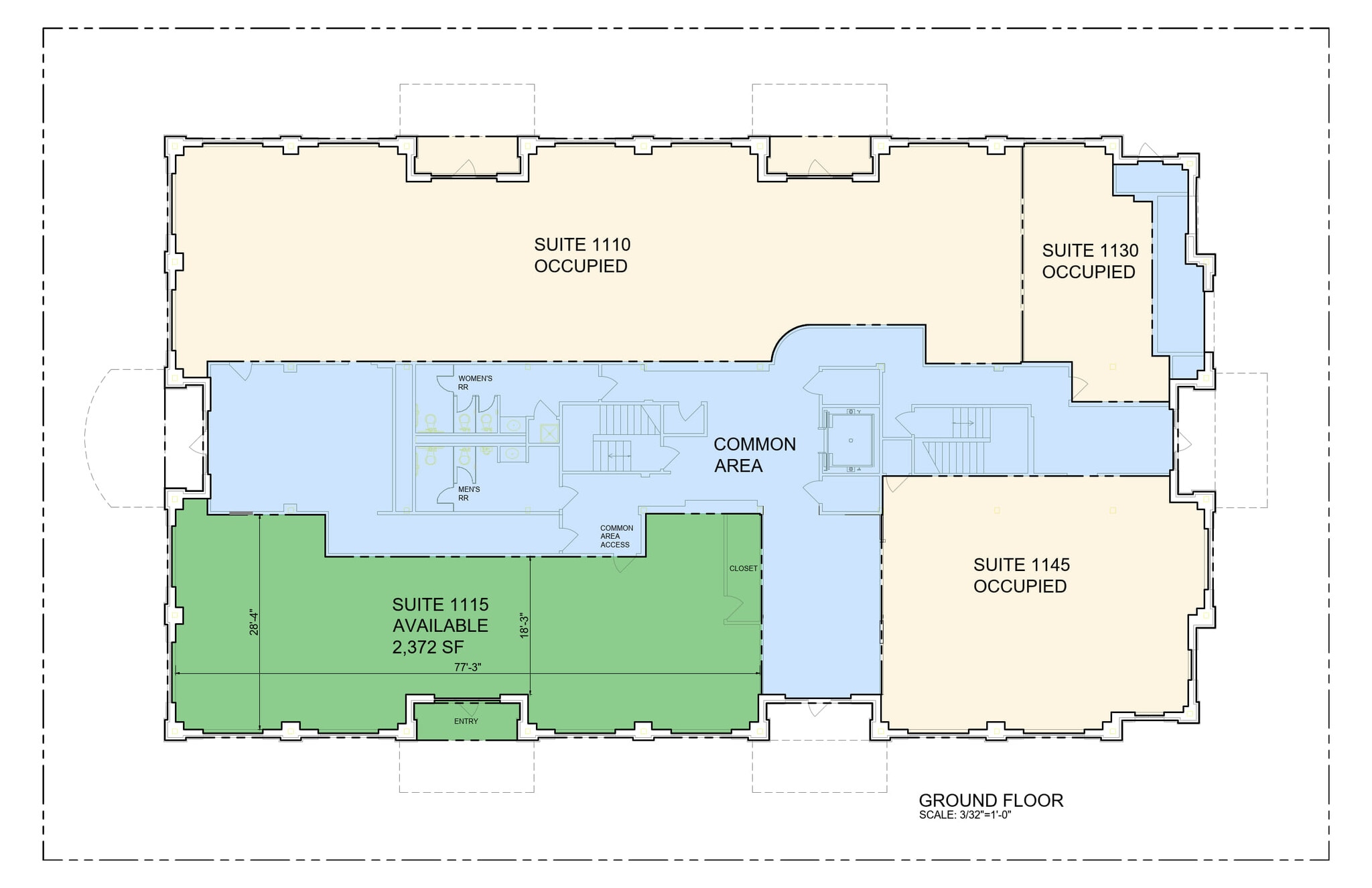 501 S Austin Ave, Georgetown, TX à louer Plan d’étage- Image 1 de 3