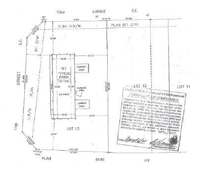 1221 73rd Ave SE, Calgary, AB for lease - Plat Map - Image 3 of 6