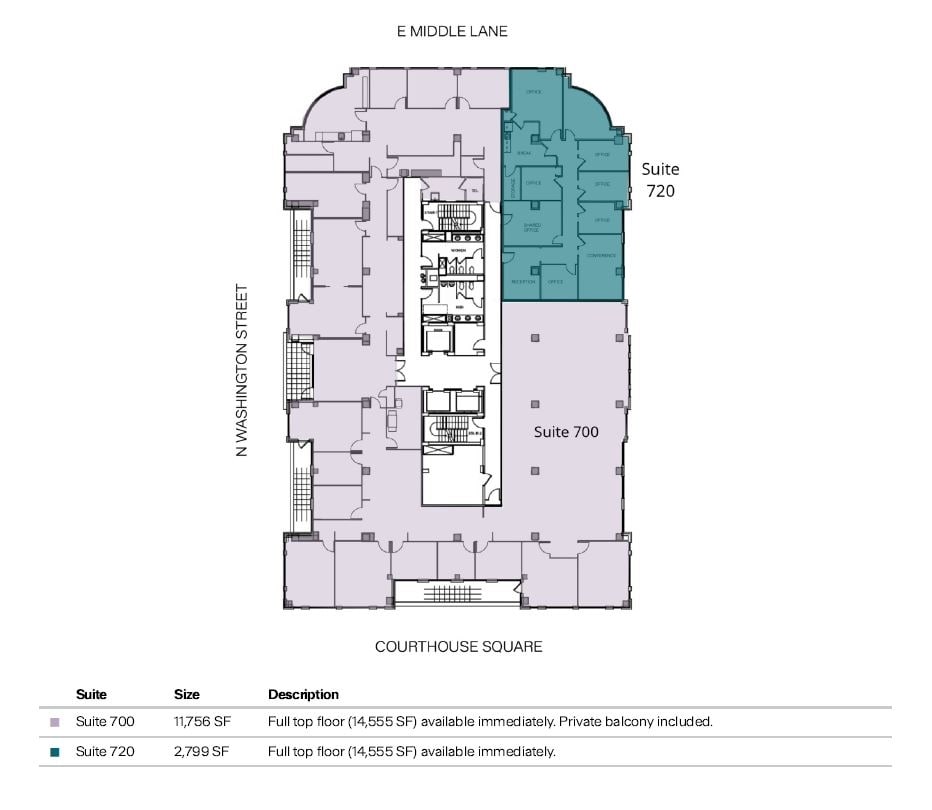 11 N Washington St, Rockville, MD for lease Floor Plan- Image 1 of 2