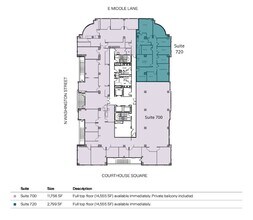 11 N Washington St, Rockville, MD for lease Floor Plan- Image 1 of 2