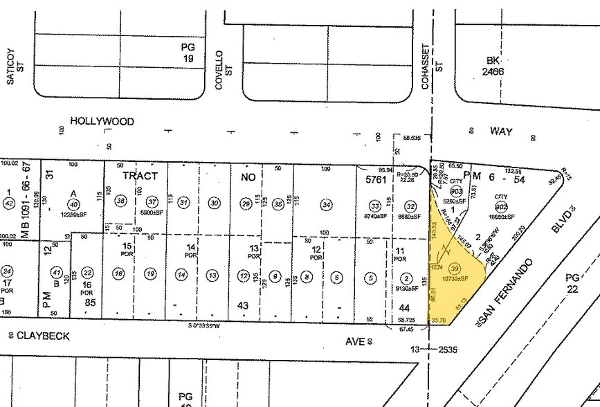 3500 N San Fernando Blvd, Burbank, CA à louer - Plan cadastral - Image 1 de 36