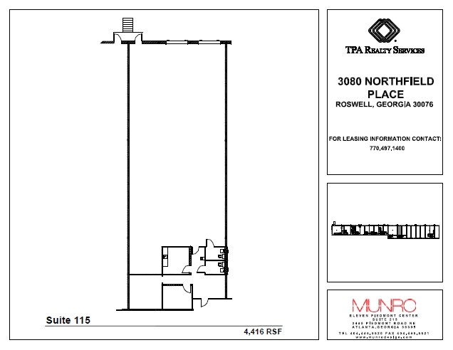 3080 Northfield Pl, Roswell, GA à louer - Plan d’étage - Image 2 de 5