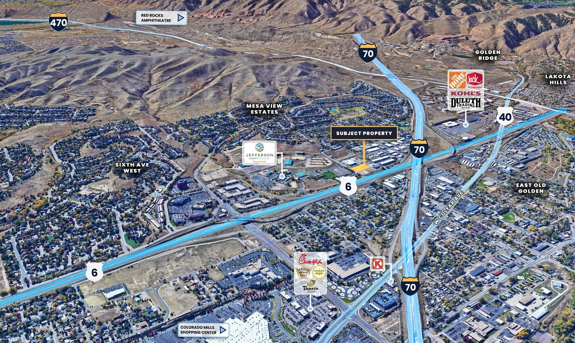 McIntyre St & W 3rd Place, Golden, CO à vendre Aérien- Image 1 de 7