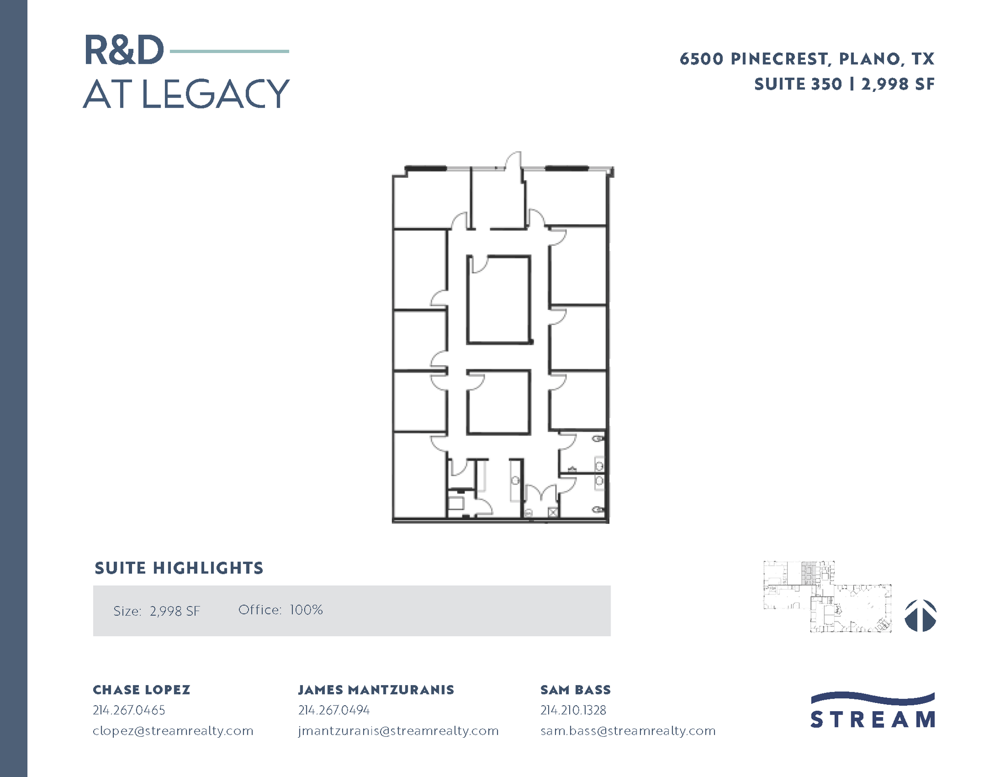 6400 Pinecrest Dr, Plano, TX à louer Plan d’étage- Image 1 de 1