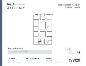 6400 Pinecrest Dr, Plano, TX à louer Plan d’étage- Image 1 de 1