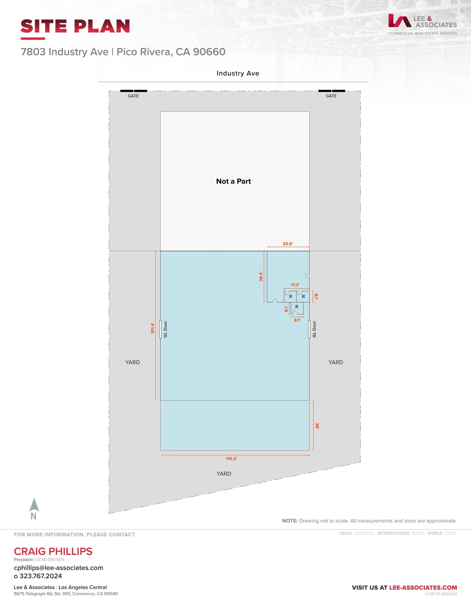 7803 Industry Ave, Pico Rivera, CA à louer Plan de site- Image 1 de 2