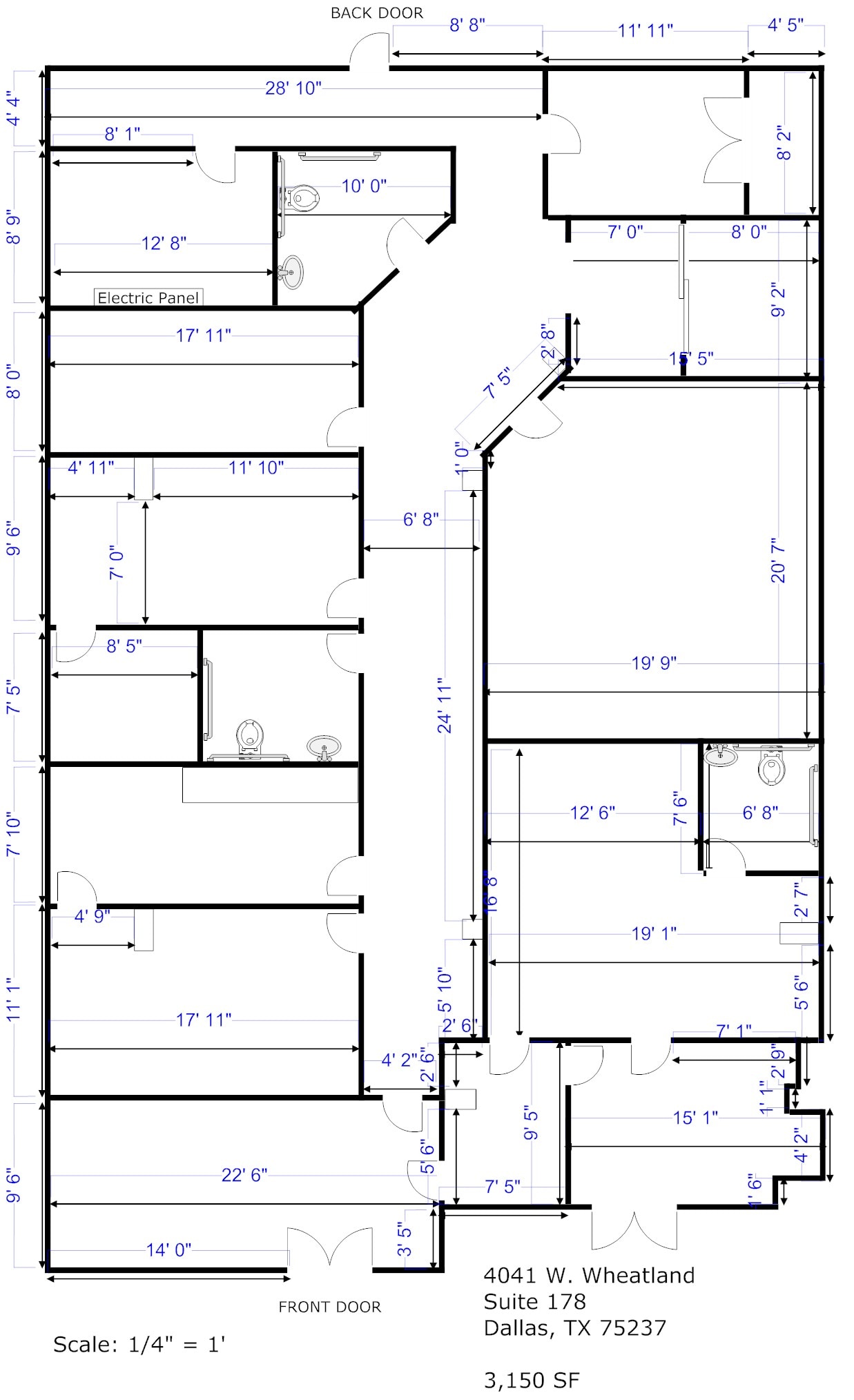 4041 W Wheatland Rd, Dallas, TX for lease Floor Plan- Image 1 of 1