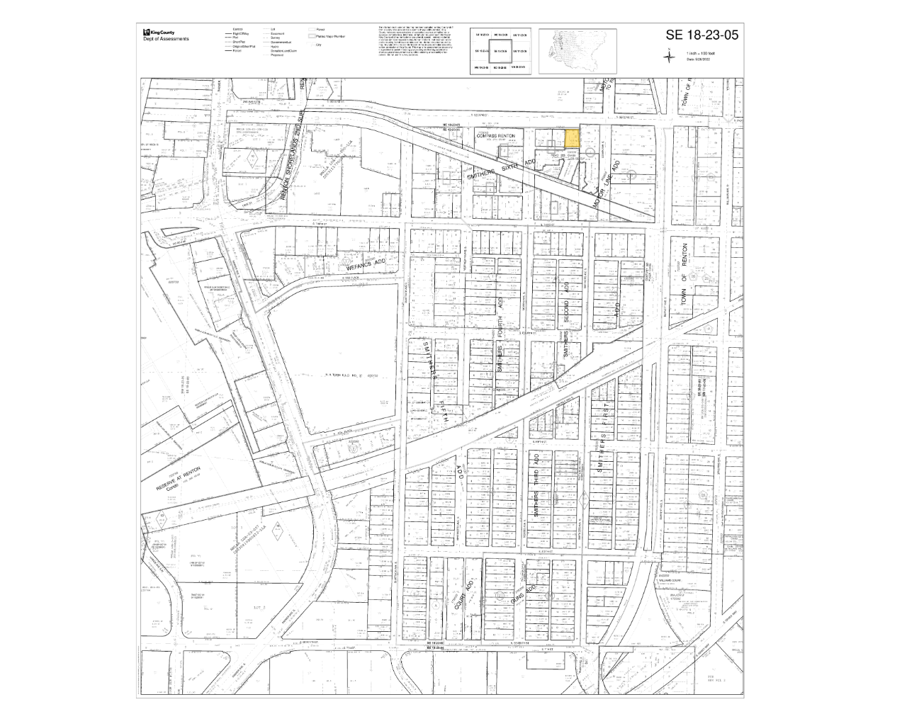 513 S 2nd St, Renton, WA à vendre Plan cadastral- Image 1 de 2