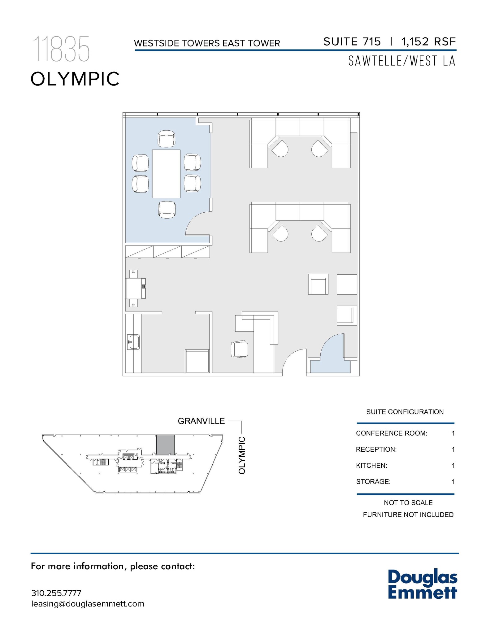 11845 W Olympic Blvd, Los Angeles, CA à louer Plan d’étage- Image 1 de 1