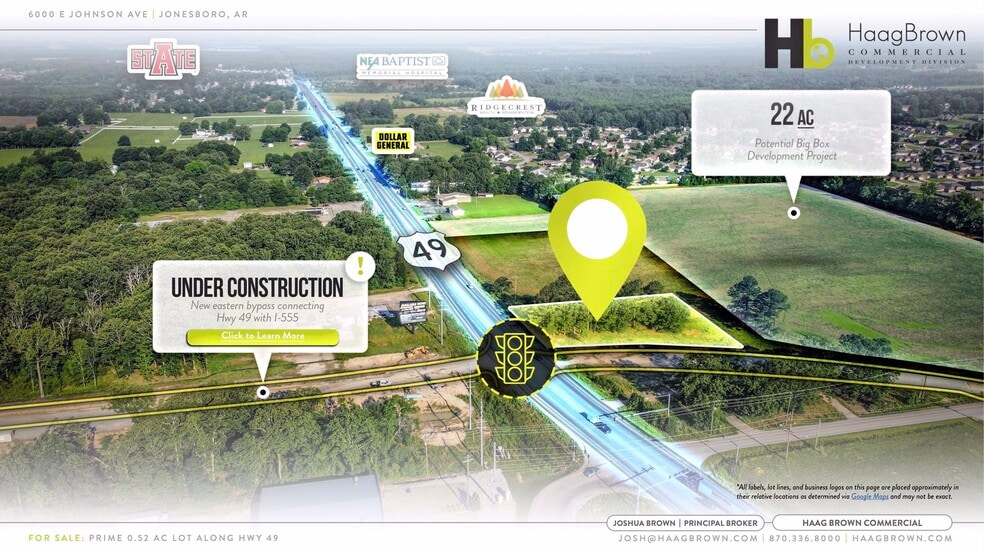 6000 E Johnson Ave, Jonesboro, AR for sale - Aerial - Image 3 of 5