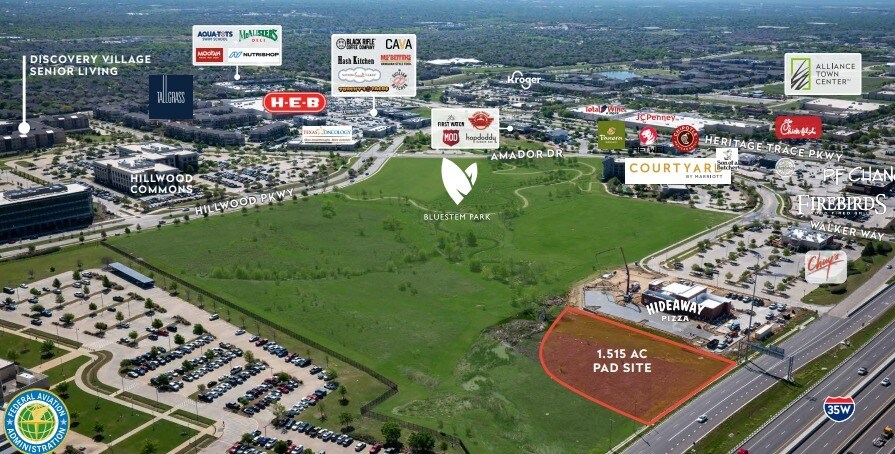 Heritage Trace Parkway & Interstate 35W, Fort Worth, TX for lease - Primary Photo - Image 1 of 1