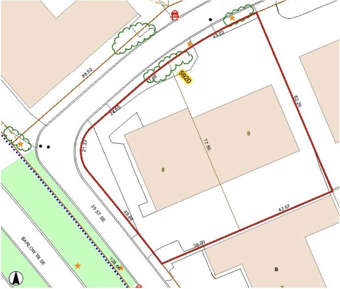 5920 35th St SE, Calgary, AB à louer - Plan cadastral - Image 3 de 4