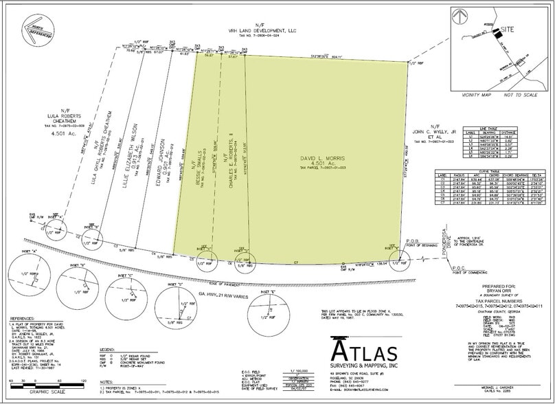 GA Hwy 21, Port Wentworth, GA à vendre - Plan de site - Image 2 de 5