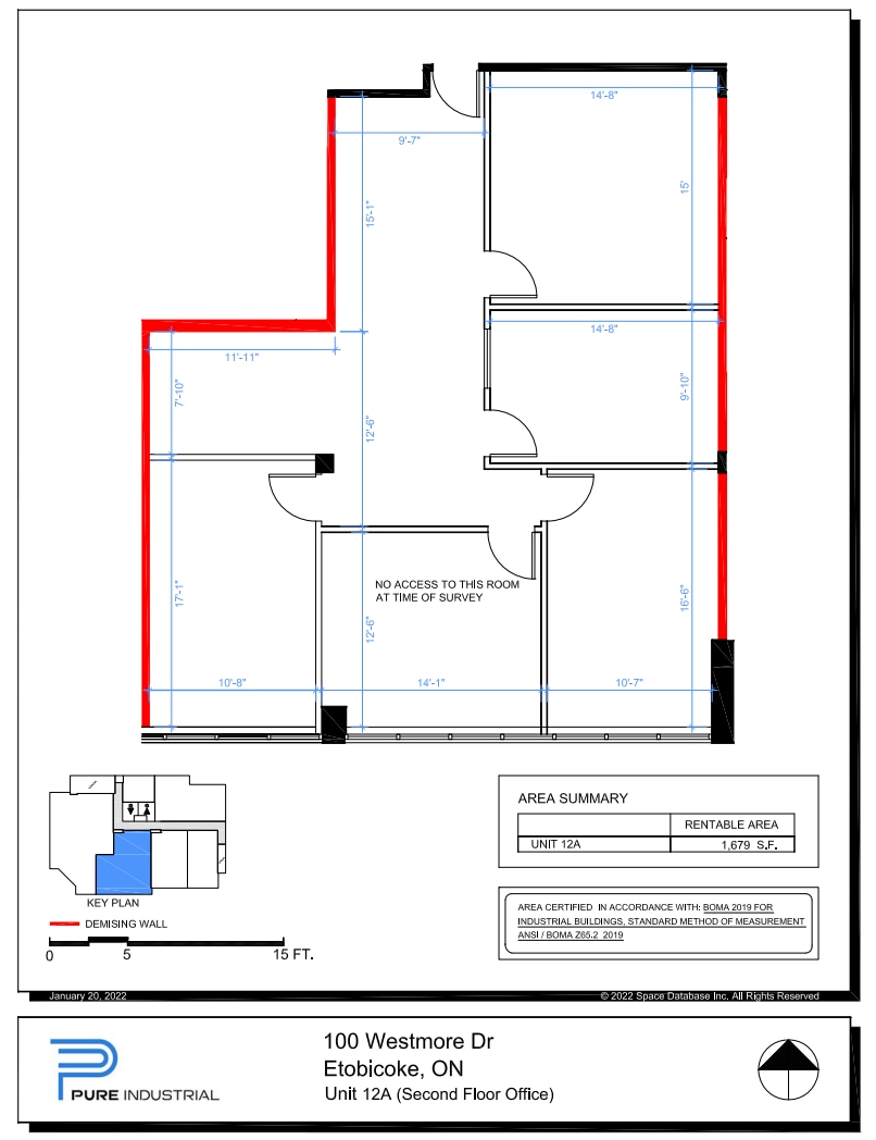 100 Westmore Dr, Toronto, ON for lease Floor Plan- Image 1 of 1