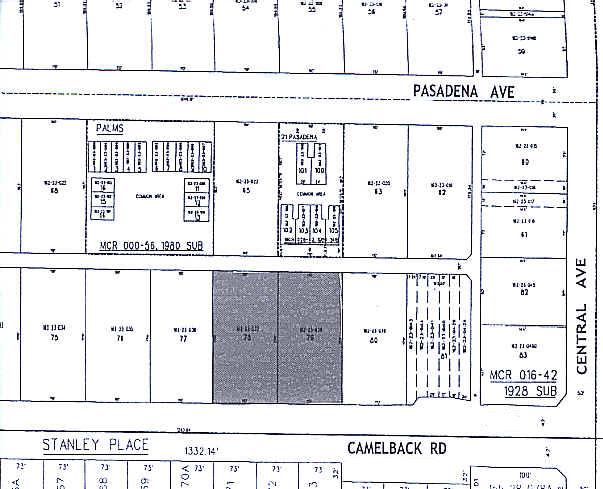 24 W Camelback Rd, Phoenix, AZ for lease - Plat Map - Image 3 of 22