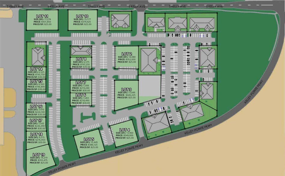 2600 S Kelley Ave, Edmond, OK à vendre - Aérien - Image 3 de 3