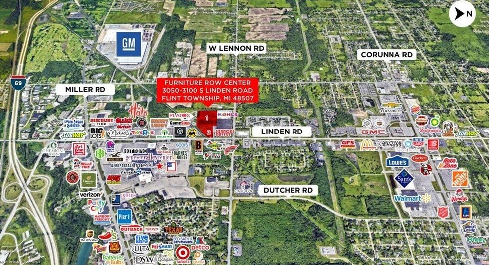 3070 S Linden Rd, Flint, MI à vendre - Aérien - Image 1 de 1