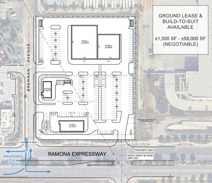 NEC Ramona Expy. & Brennan Ave, Perris, CA à vendre - Plan de site - Image 3 de 3