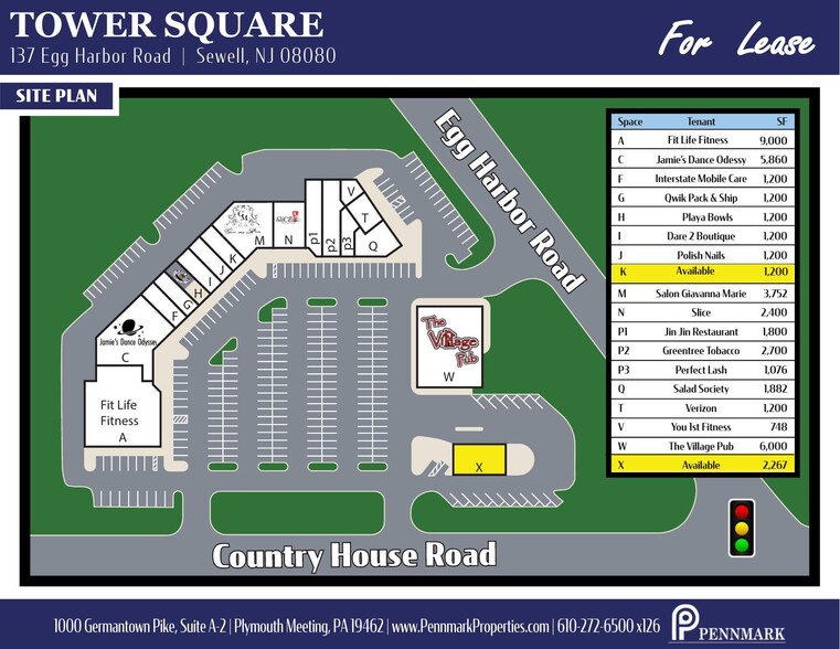 137 Egg Harbor Rd, Sewell, NJ for lease - Site Plan - Image 2 of 4