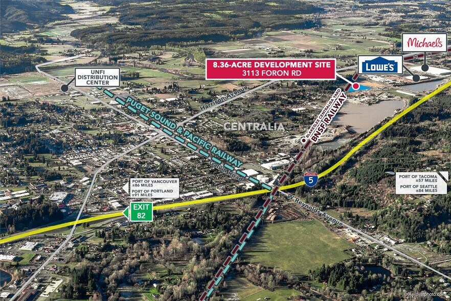 3113 Foron Rd, Centralia, WA à vendre - Photo du bâtiment - Image 1 de 4