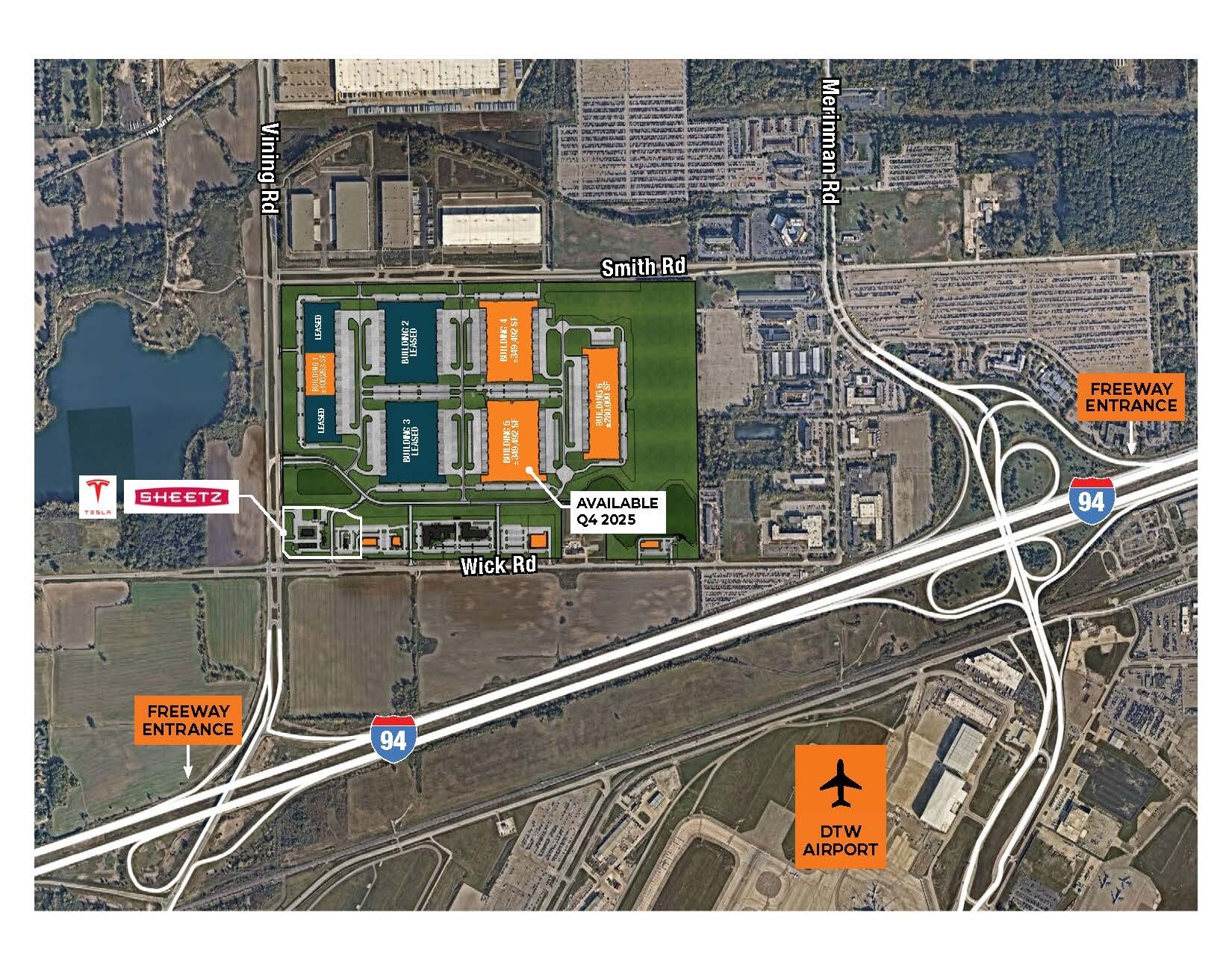 1 Vining Rd, Romulus, MI for lease Site Plan- Image 1 of 2