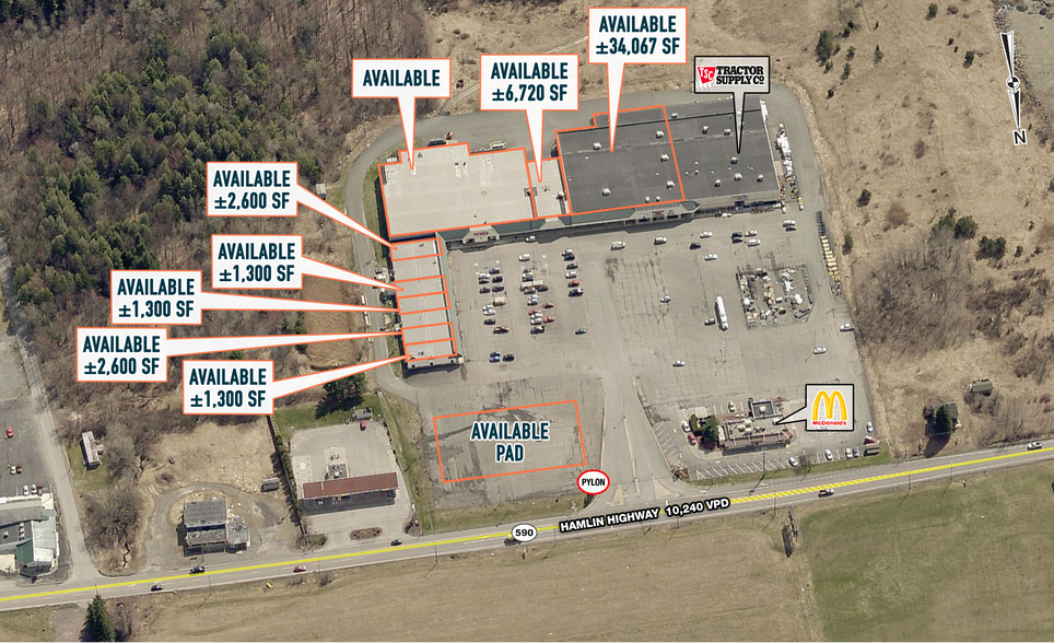 454 Route 590, Lake Ariel, PA for lease - Site Plan - Image 1 of 4