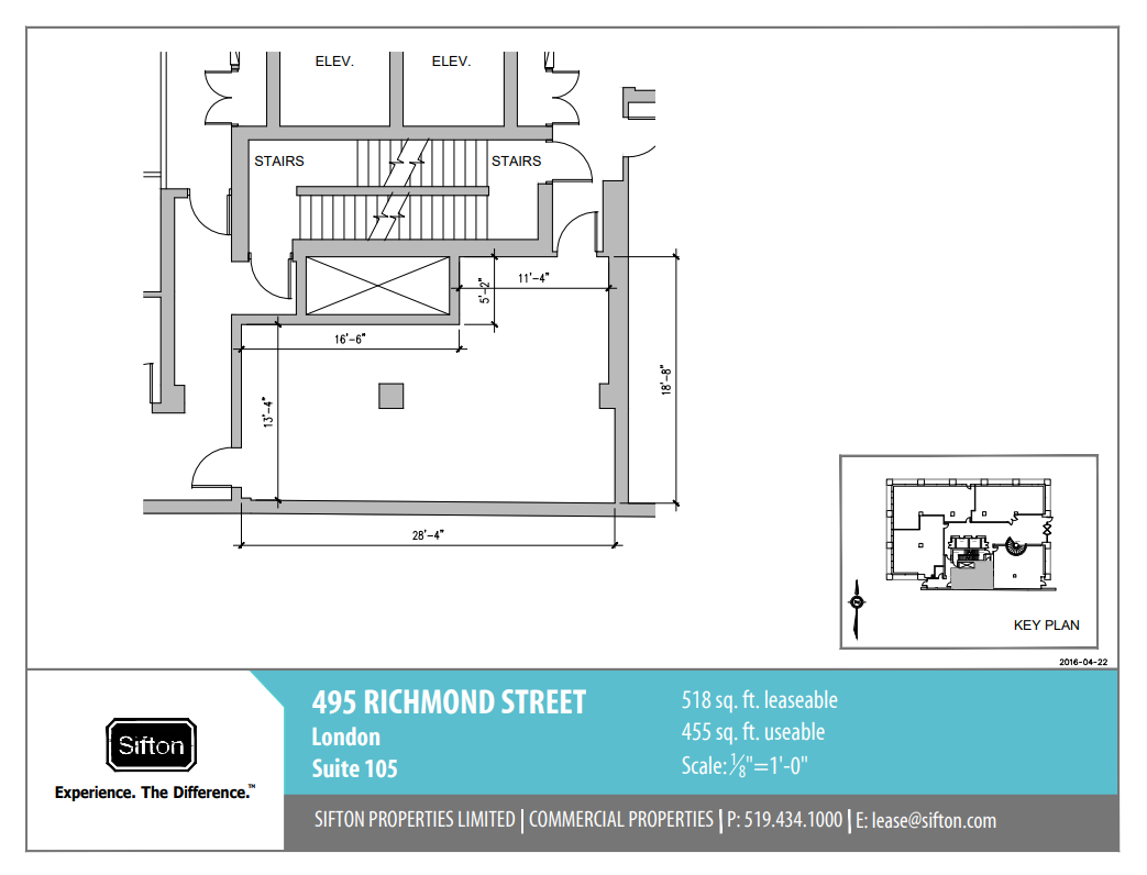 495 Richmond St, London, ON à louer Plan d  tage- Image 1 de 1