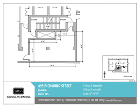 495 Richmond St, London, ON à louer Plan d  tage- Image 1 de 1