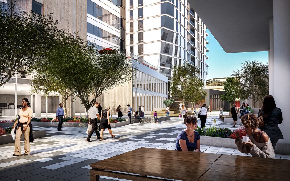 6115 W Sunset Blvd, Los Angeles, CA à louer - Photo du bâtiment - Image 3 de 5