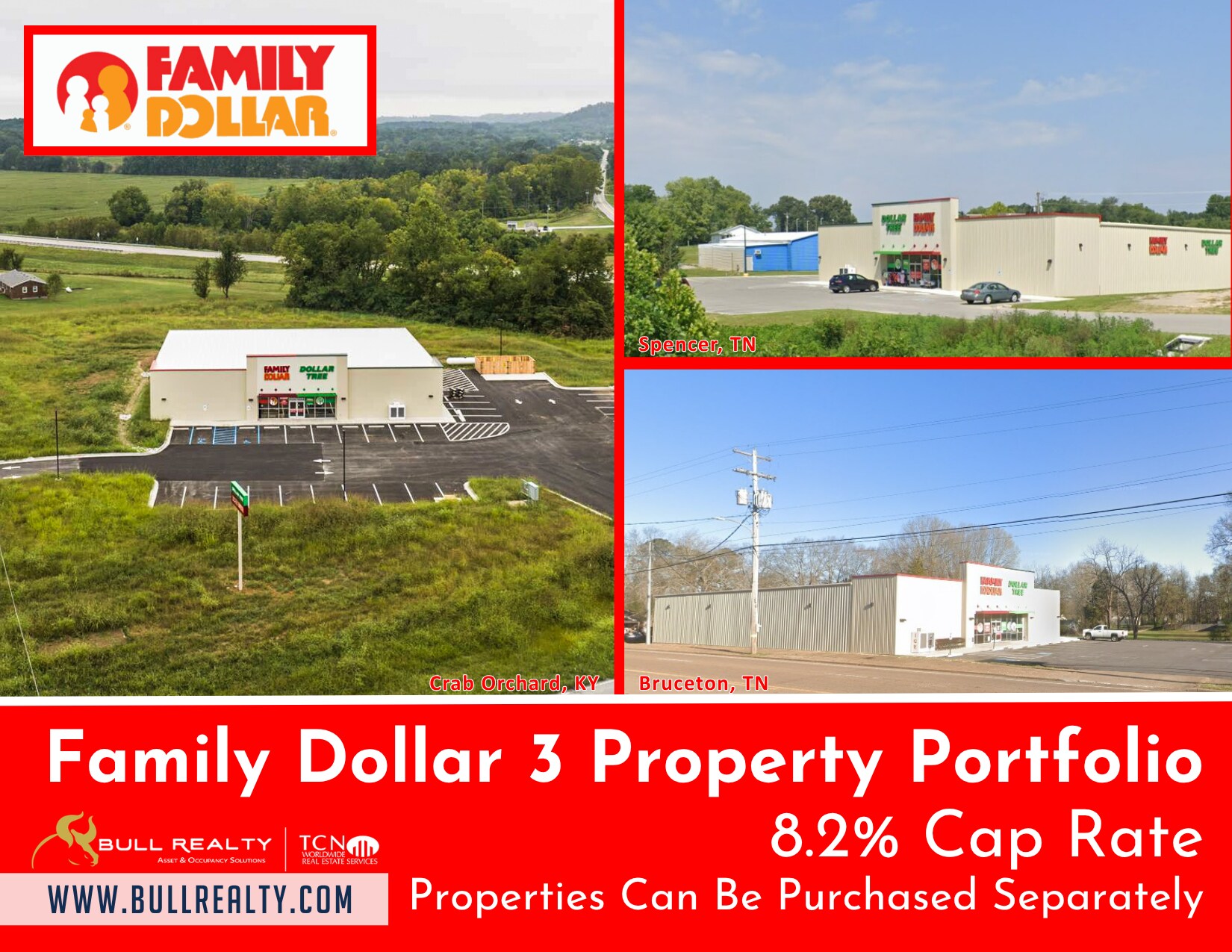 Family Dollar 3 Property Portfolio portefeuille de 3 propriétés à vendre sur LoopNet.ca Photo principale- Image 1 de 6