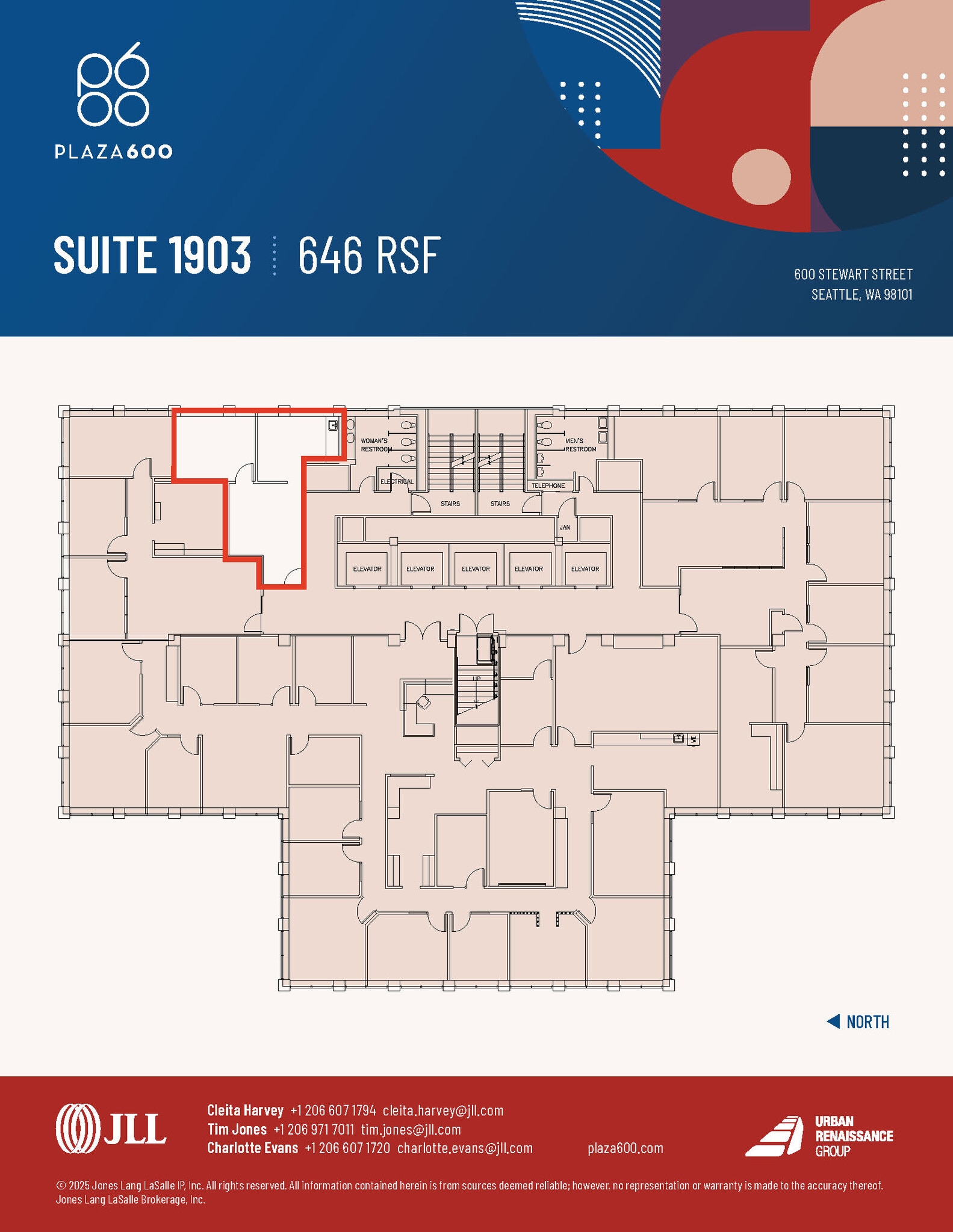 600 Stewart St, Seattle, WA for lease Floor Plan- Image 1 of 3