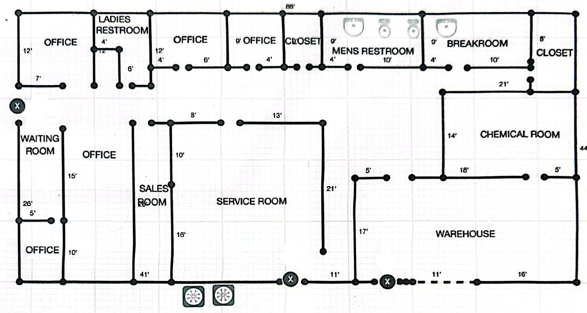 7381 Hawkinsville Rd, Macon-Bibb, GA à louer Plan d’étage- Image 1 de 1
