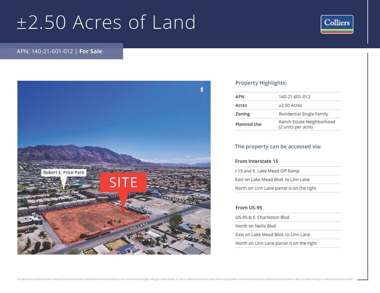 E Lake Mead & Linn Ln, Las Vegas, NV à vendre - Photo du bâtiment - Image 2 de 5
