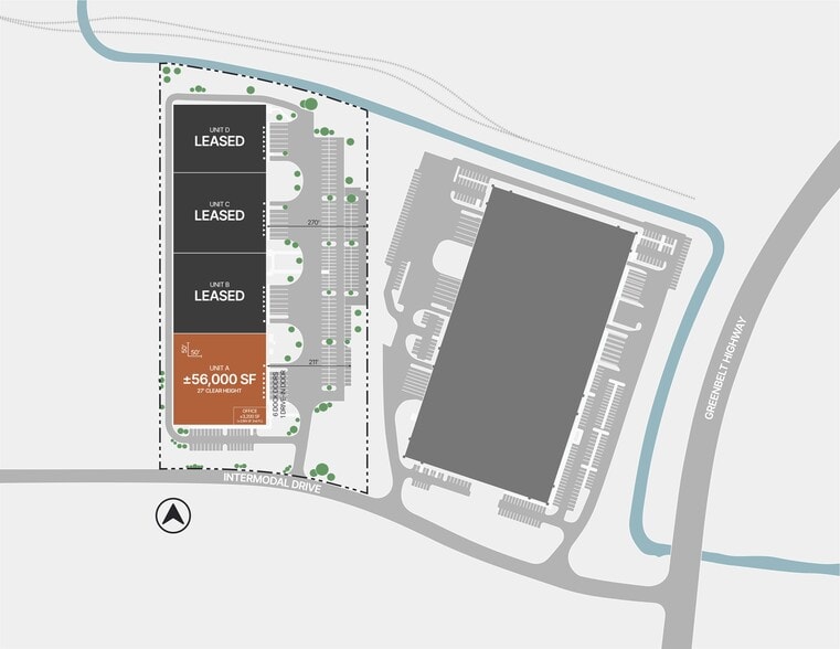 7201 Intermodal Dr, Louisville, KY for lease - Site Plan - Image 3 of 9
