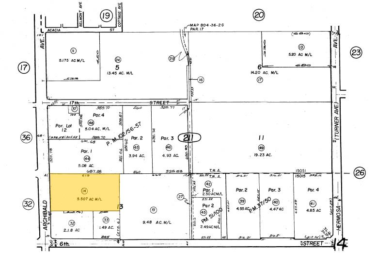 9249-9272 Archibald Ave, Rancho Cucamonga, CA for sale - Plat Map - Image 2 of 23