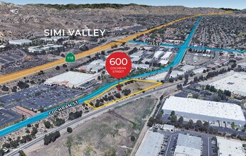 600 Cochran St, Simi Valley, CA - Aérien  Vue de la carte