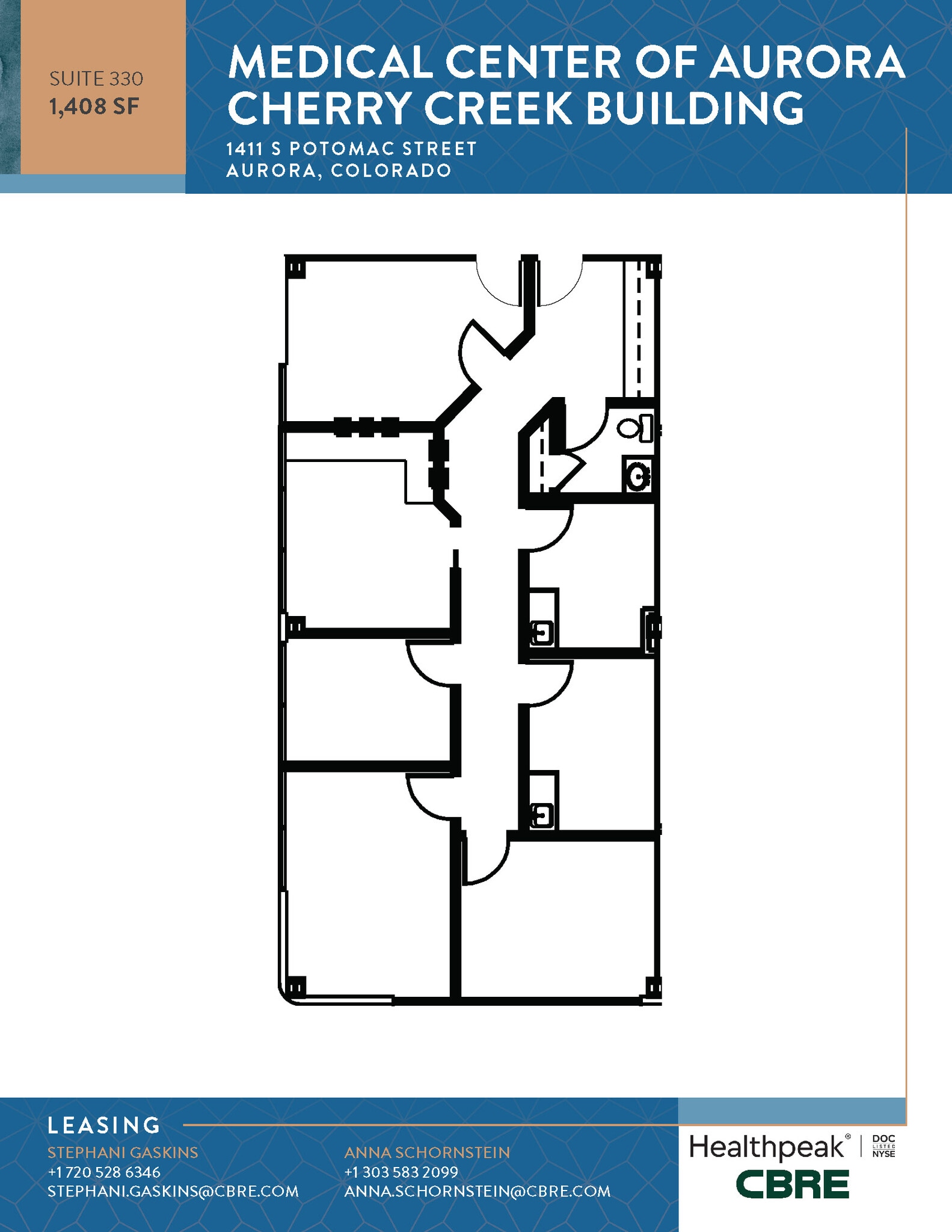 1411 S Potomac St, Aurora, CO à louer Plan d’étage- Image 1 de 1