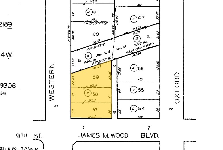 866 S Western Ave, Los Angeles, CA à louer - Plan cadastral - Image 3 de 3